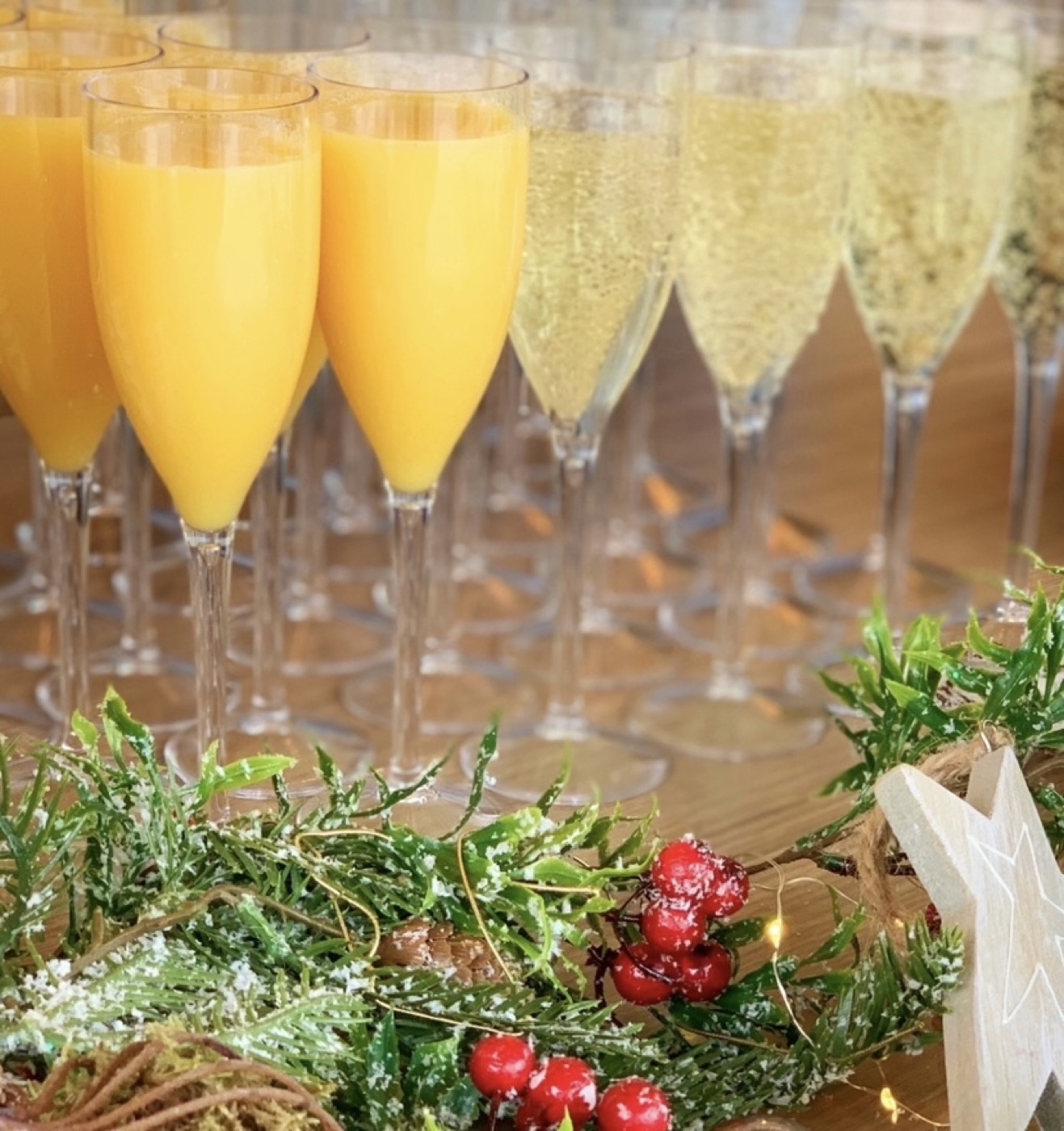 Dranken: mimosa's en prosecco