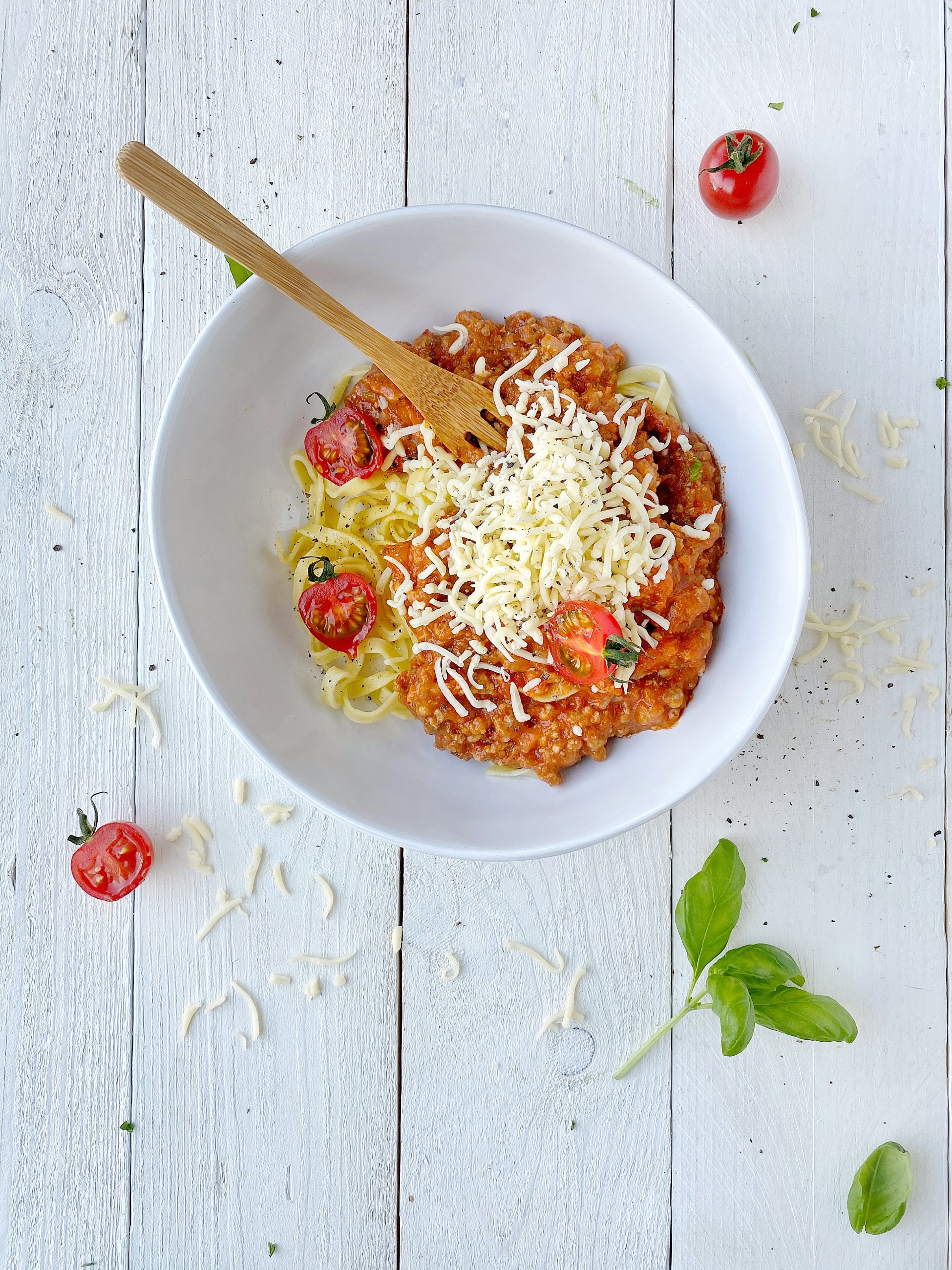 Italiaanse bolognese saus